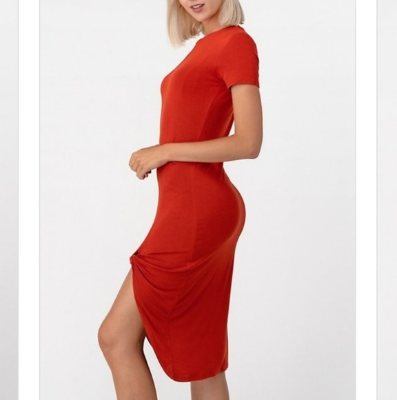 🆕🌿KNOTTED SIDE SLIT DRESS🌿 - Picture 2 of 4